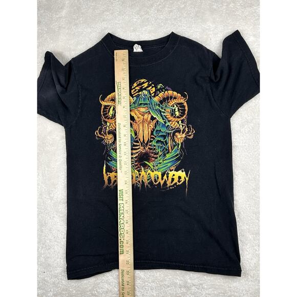 Vintage Job For A Cowboy T-Shirt Small Black 2000s Metalcore Band Rare Hot Topic - Picture 5 of 8